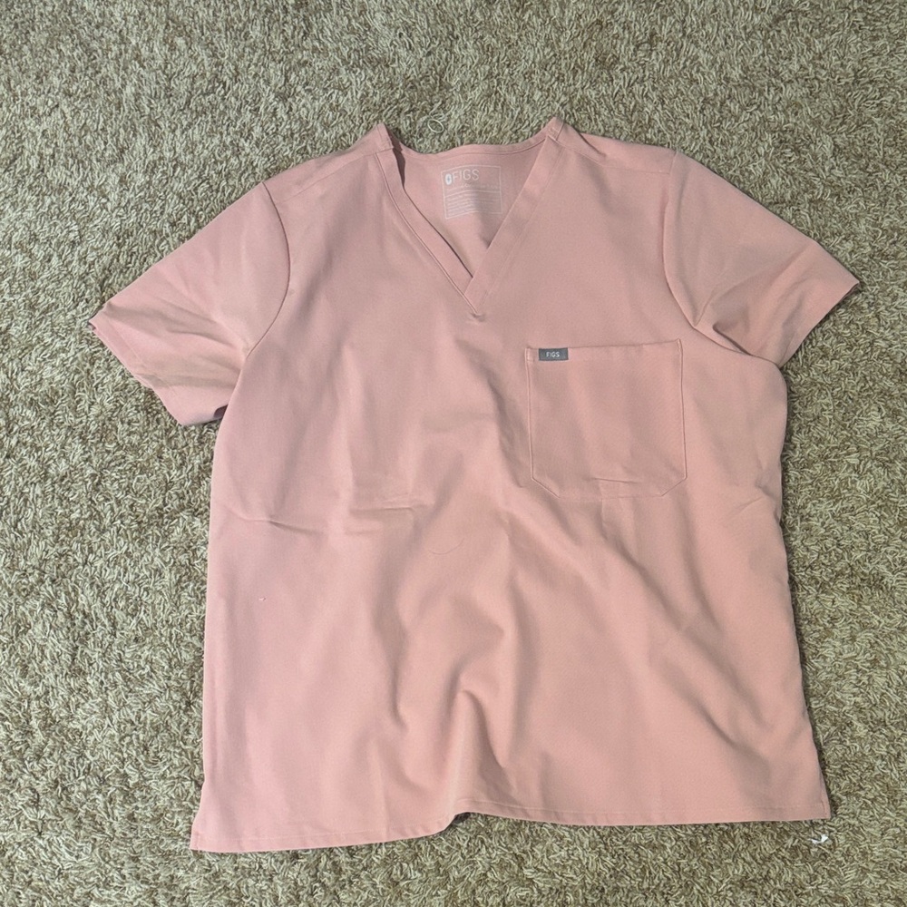 Figs Catarina scrub top size XXL color pink sand
